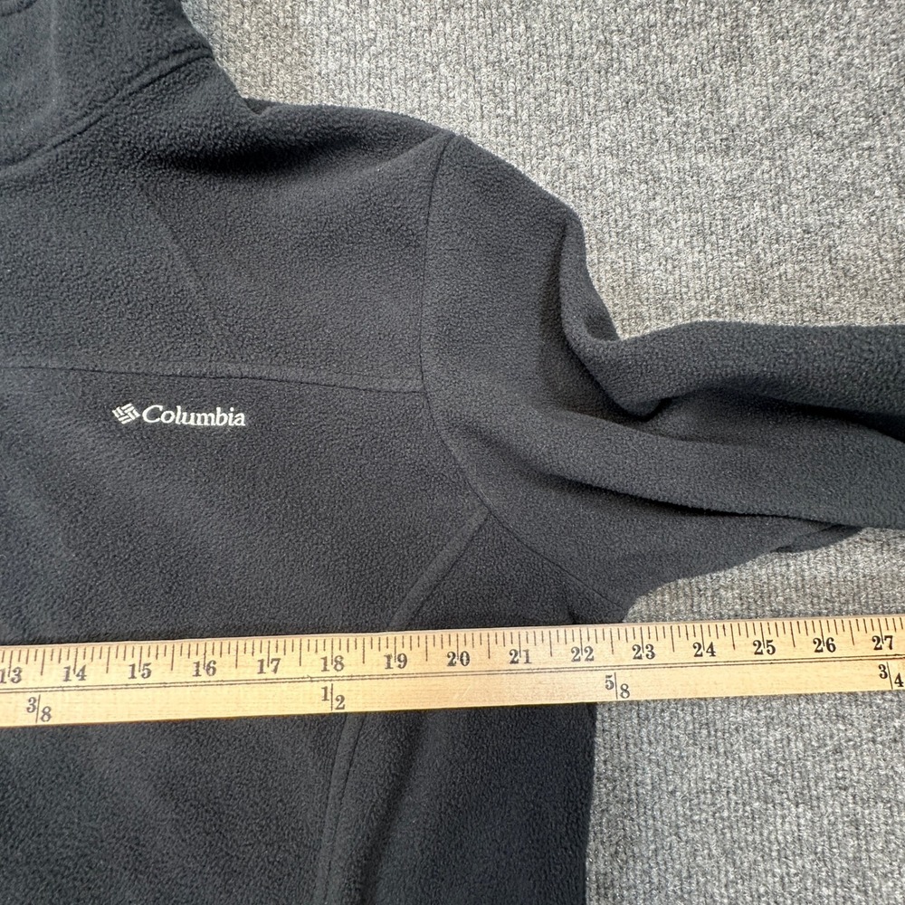 Columbia Interchange Benton Springs Fleece Jacket Womens XL Black Zip Shacket - Picture 5 of 8